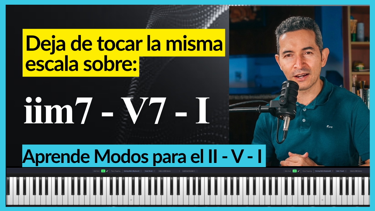 El II-V-I no es un solo camino de escalas (aunque los tres acordes vivan en la misma tonalidad)