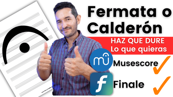 Configurar Fermata o calderón en Finale y Musescore