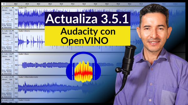 Actualiza Audacity 3.5.1 pero con plugin OpenVINO 2025