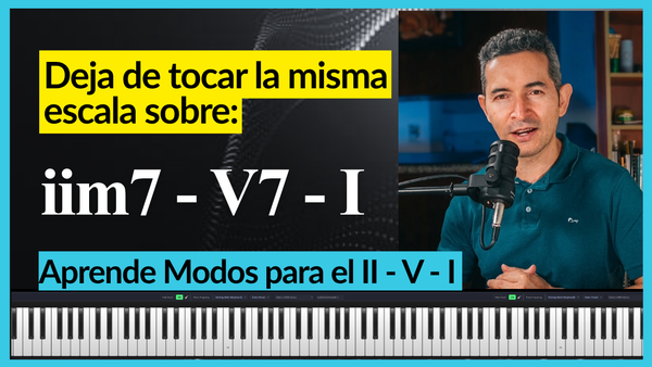 El II-V-I no es un solo camino de escalas (aunque los tres acordes vivan en la misma tonalidad)